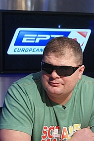 Artur Wasek na stole finałowym EPT Berlin 2010