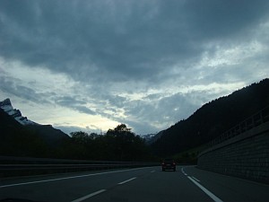 Autostrada w górach