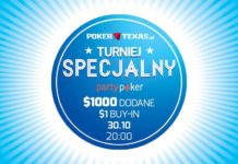 Już dziś specjalny turniej na PartyPoker – 1.000$ dodane do puli!