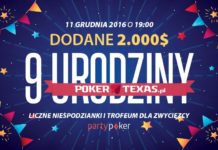 Wielki urodzinowy turniej z okazji 9. urodzin Pokertexas!