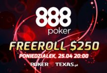 Freeroll $250 na 888poker – Już o 20:00! Raptem 13 graczy!