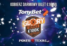 Glory Series na TonyBet Poker – 100.000€ gwarantowane