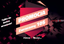 Szalona promocja – zwracamy 10$ pierwszego depozytu na PartyPoker!