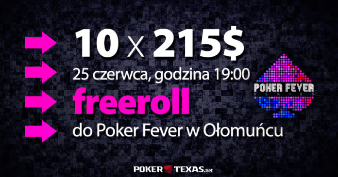 Darmowy turniej - 10 dodanych wejściówek Poker Fever