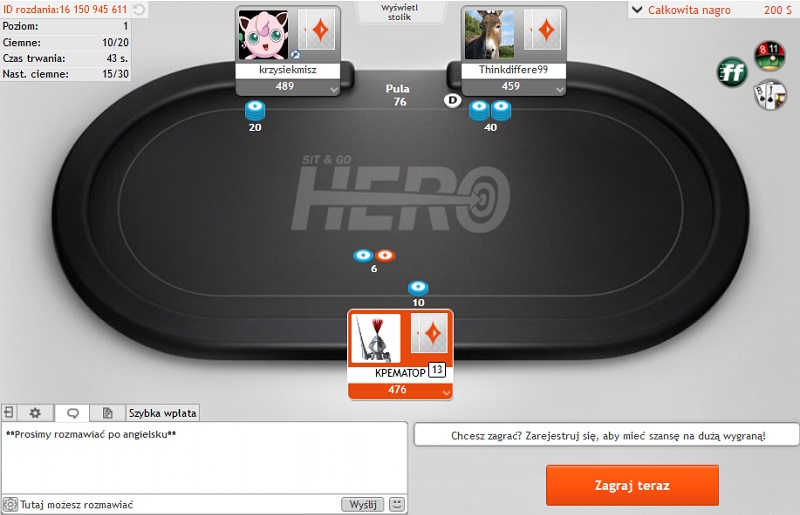 PartyPoker - Sit&Go Hero