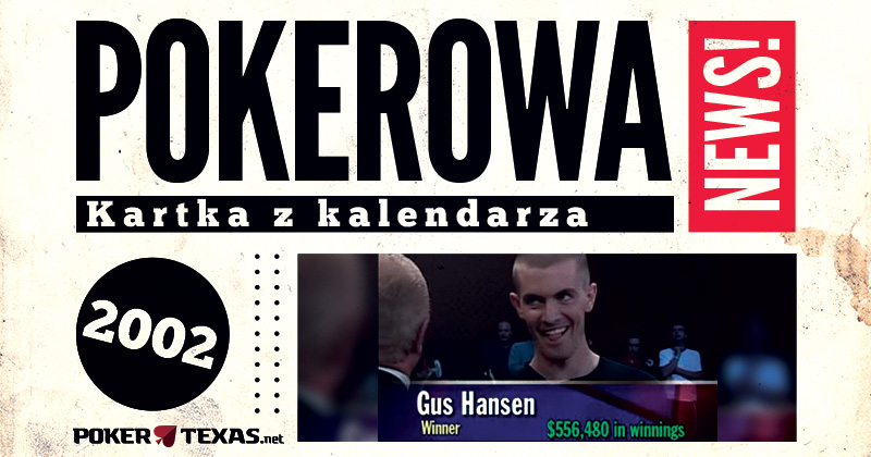 Gus Hansen wygrał 15 lat temu pierwszy turniej WPT