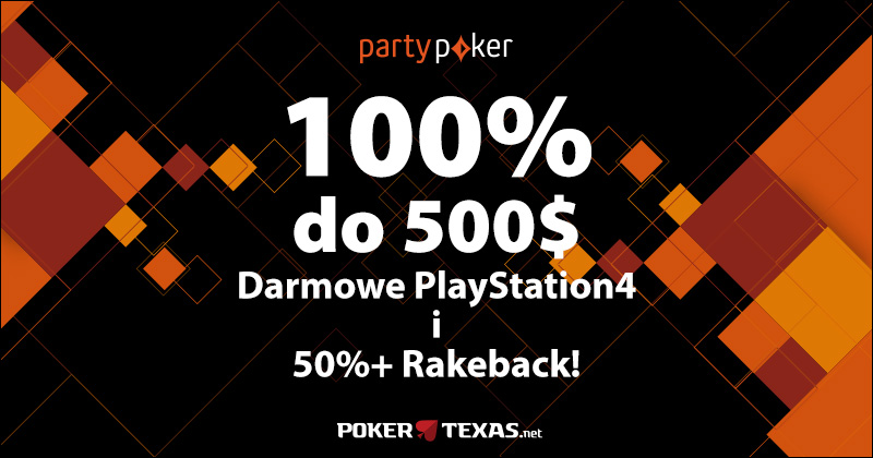 Bonus 100% od pierwszej wpłaty PartyPoker