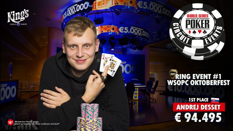 Andrej Desset wygrał mistrzowski pierścień WSOP Circuit