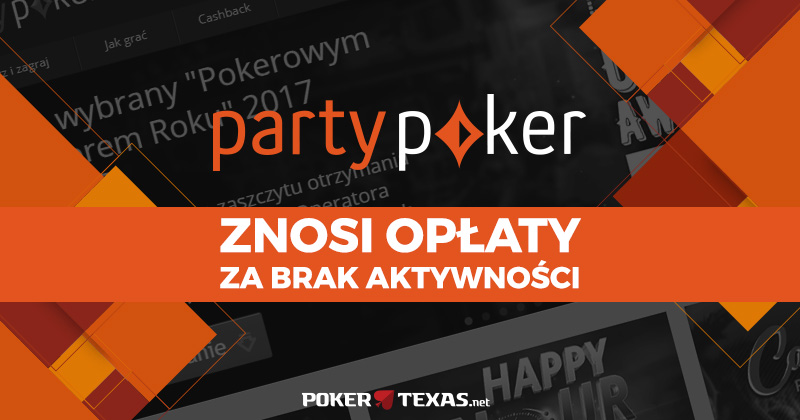 PartyPoker znosi opłaty