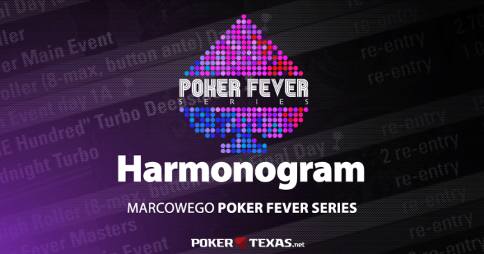 Harmonogram marcowego festiwalu Poker Fever Series