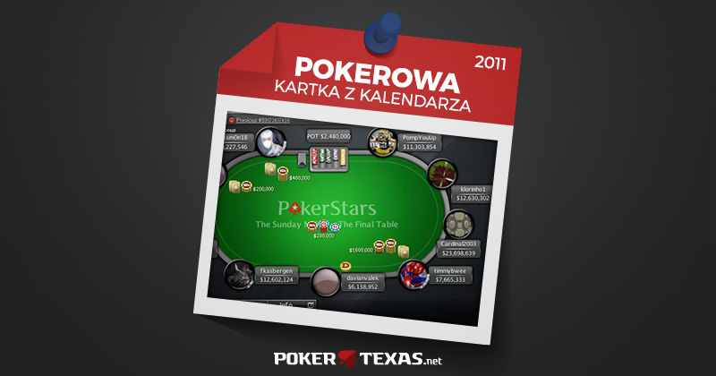 Klorinho1 siedem lat temu został pierwszym polskim zwycięzcą Sunday Million