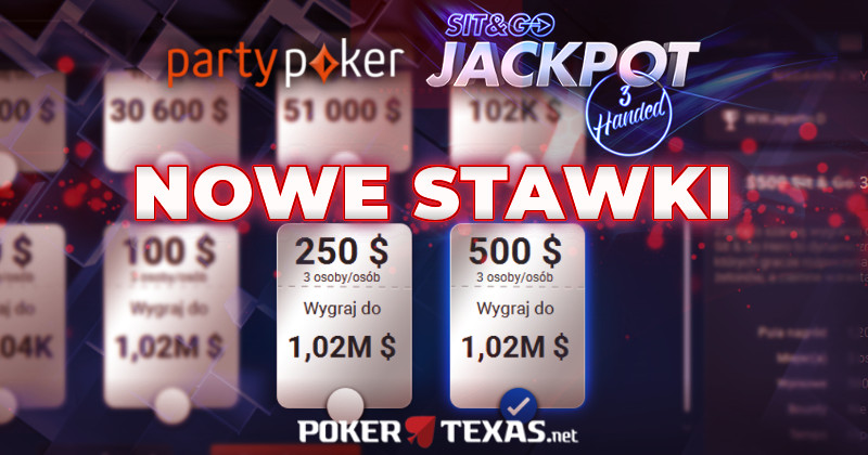Sit&Go Jackpot -nowe stawki