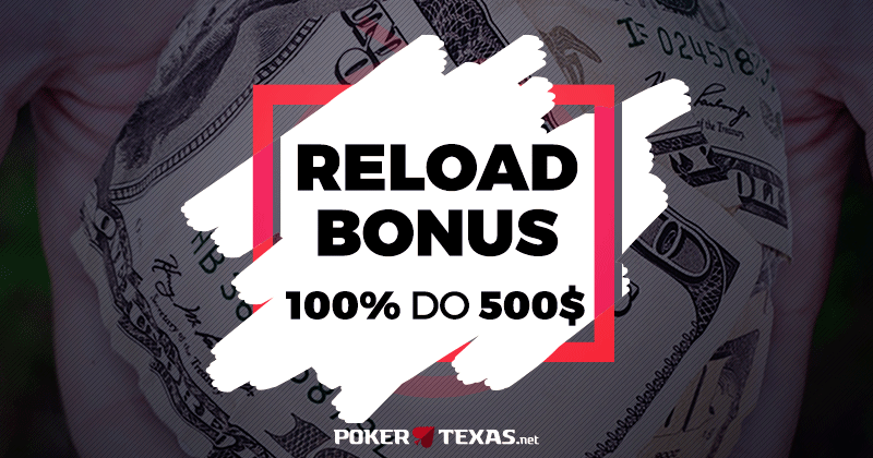 Reload bonus 100% do 500$ na PartyPoker