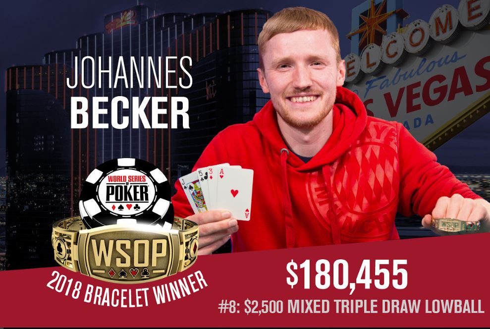 Johannes Becker sięgnął po pierwszą bransoletkę WSOP
