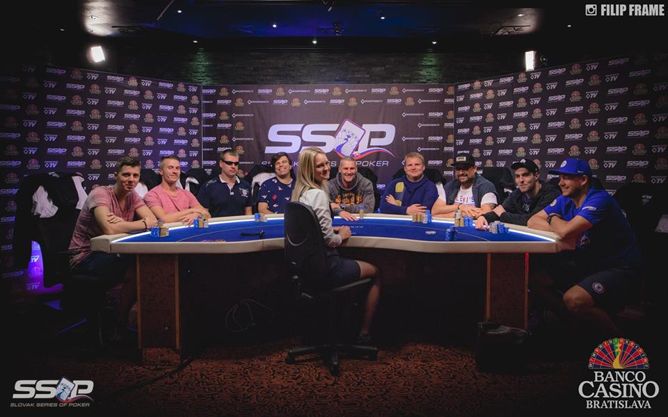 Slovak Series of Poker stół finałowy