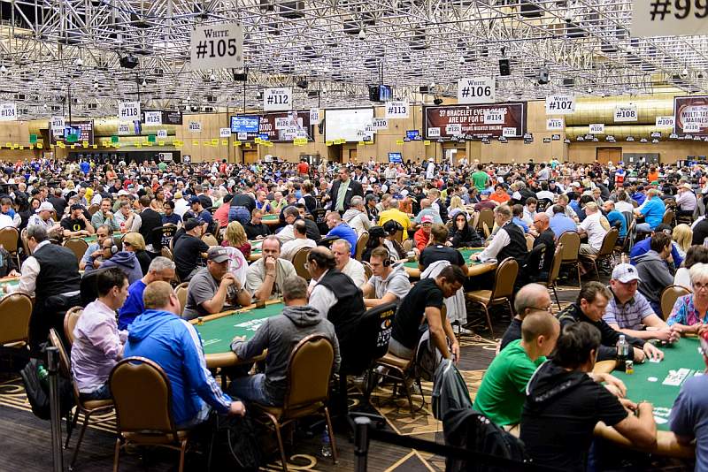 Zdjęcie z sali na World Series of Poker