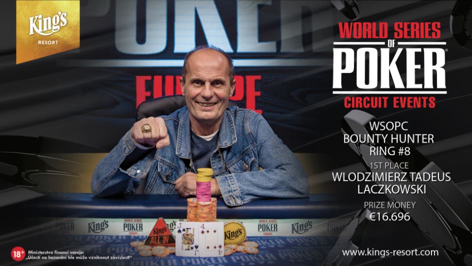 Włodzimierz Łączkowski zdobył mistrzowski pierścień WSOP Circuit