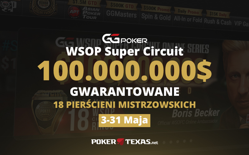 Ogromny turniejowy weekend WSOPC na GGPoker!