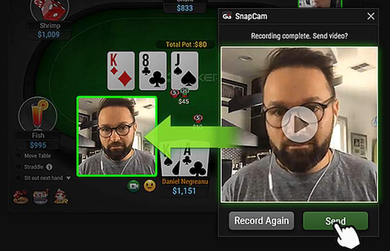 GGPoker wprowadza SnapCam nowy sposób komunikacji z rywalami