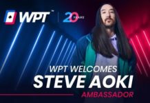 Steve Aoki został ambasadorem World Poker Tour!