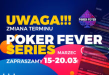 Poker Fever Series (marzec 2023) – zmiana terminu festiwalu! Poker Fever zmiana terminu - grafika główna