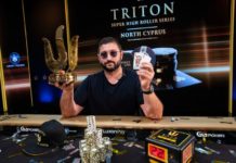 Ramin Hajiyew wygrywa ponad 4.000.000$ w Luxon Invitational Ramin Hajiyev zwycięzca Luxon Invitational pozuje ze zwycięską ręką i pucharem.