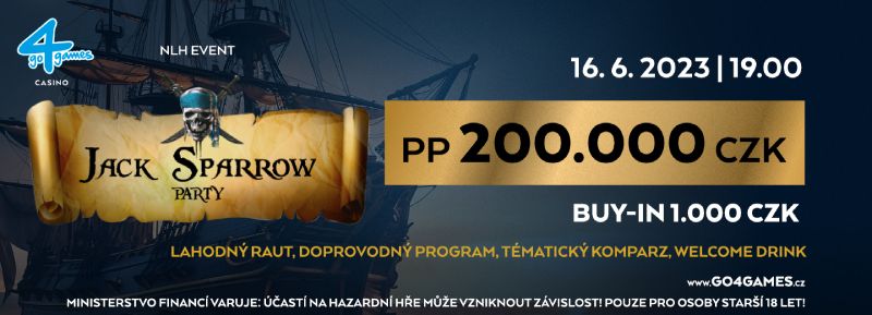 Jack Sparrow Party - banner promujący to wydarzenie