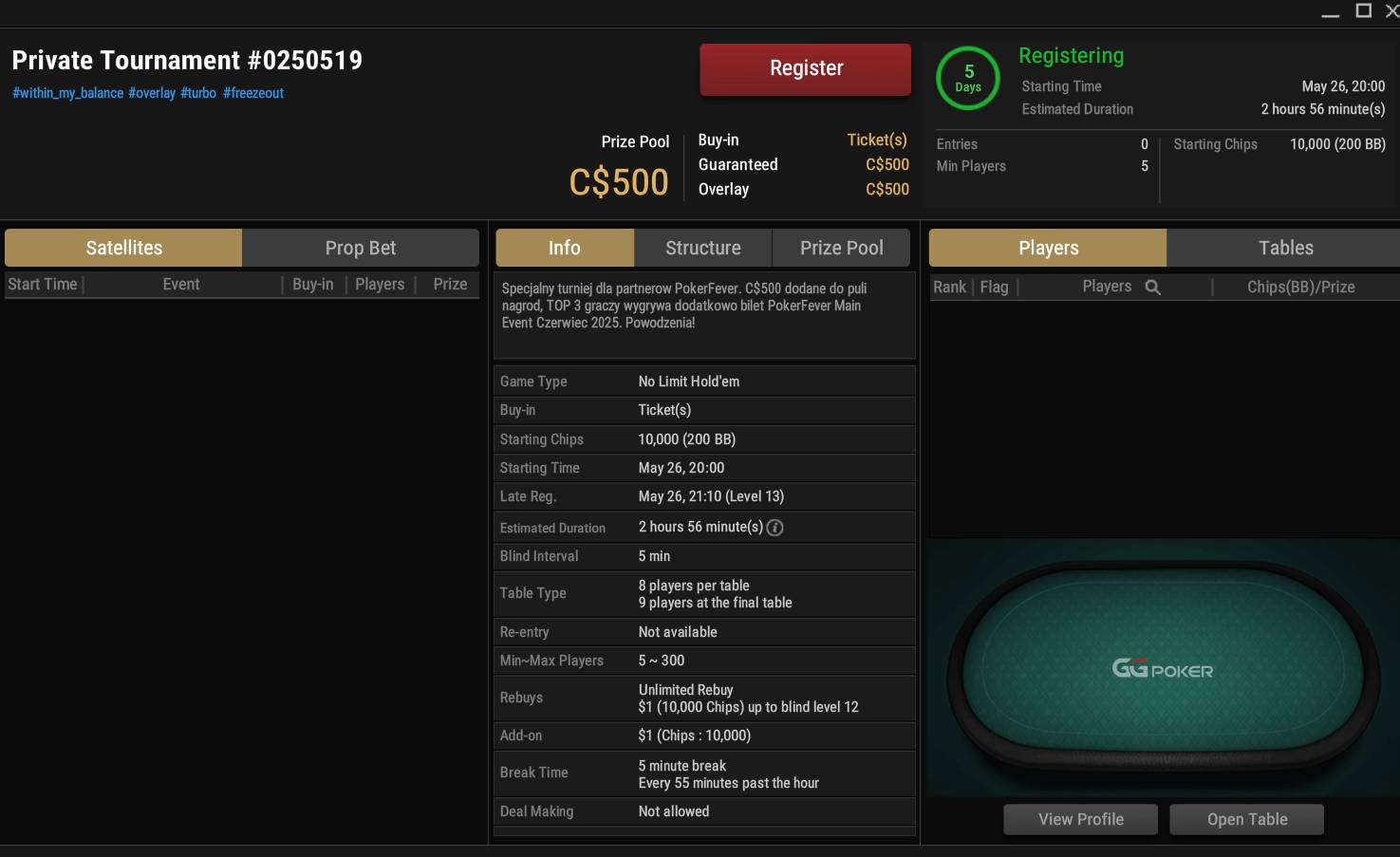 Poker Fever GGPoker