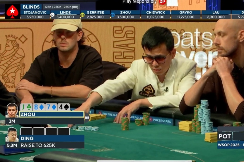WSOP dziwne zagranie