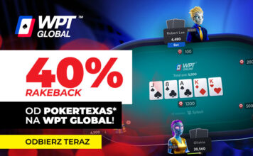 Odbierz aż do 40% rakeback na WPT Global! Rakeback WPT Global