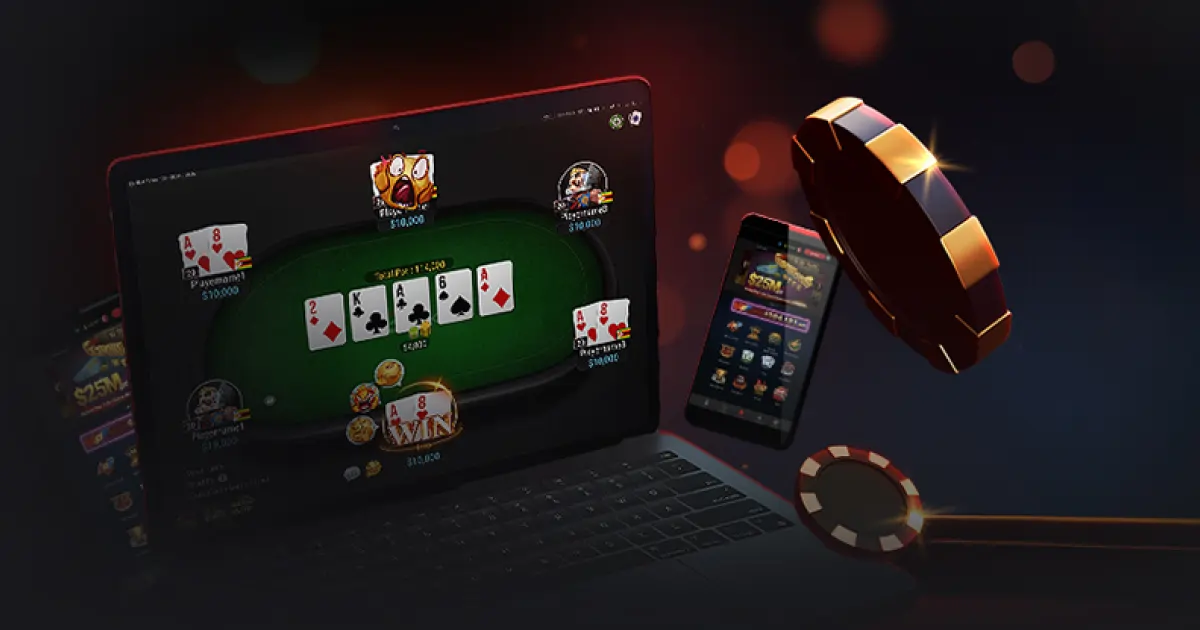 Najlepsze aplikacje pokerowe 2025 – przykład gry na laptopie i telefonie