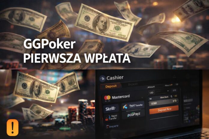 Pierwsza wpłata w GGPoker – start gry i depozyt środków