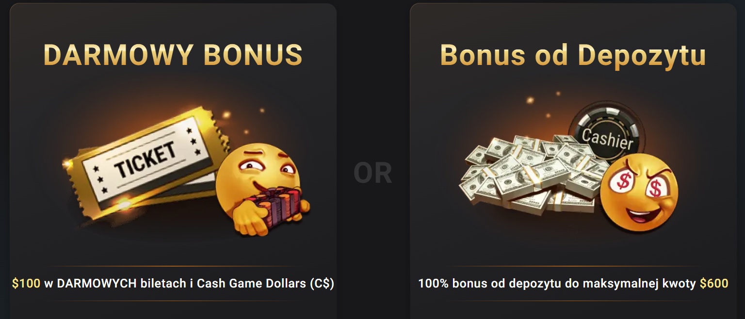 Porównanie pierwszego bonusu w GGPoker – darmowy bonus i bonus od depozytu