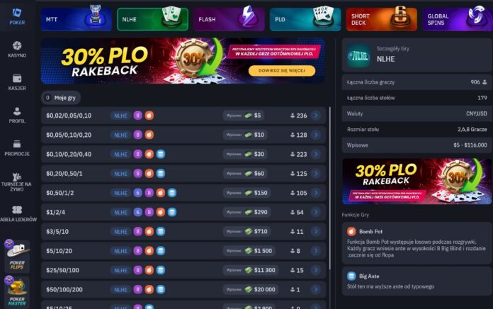 wpt-global-rake-cash-game-stawki WPT Global rake – cash game NLHE i dostępne stawki