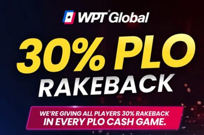 30% rakeback PLO w WPT Global
