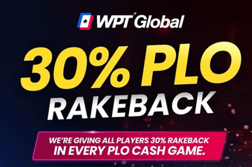 30% rakeback PLO w WPT Global