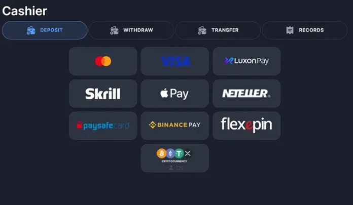 Metody wpłat i wypłat dostępne w WPT Global