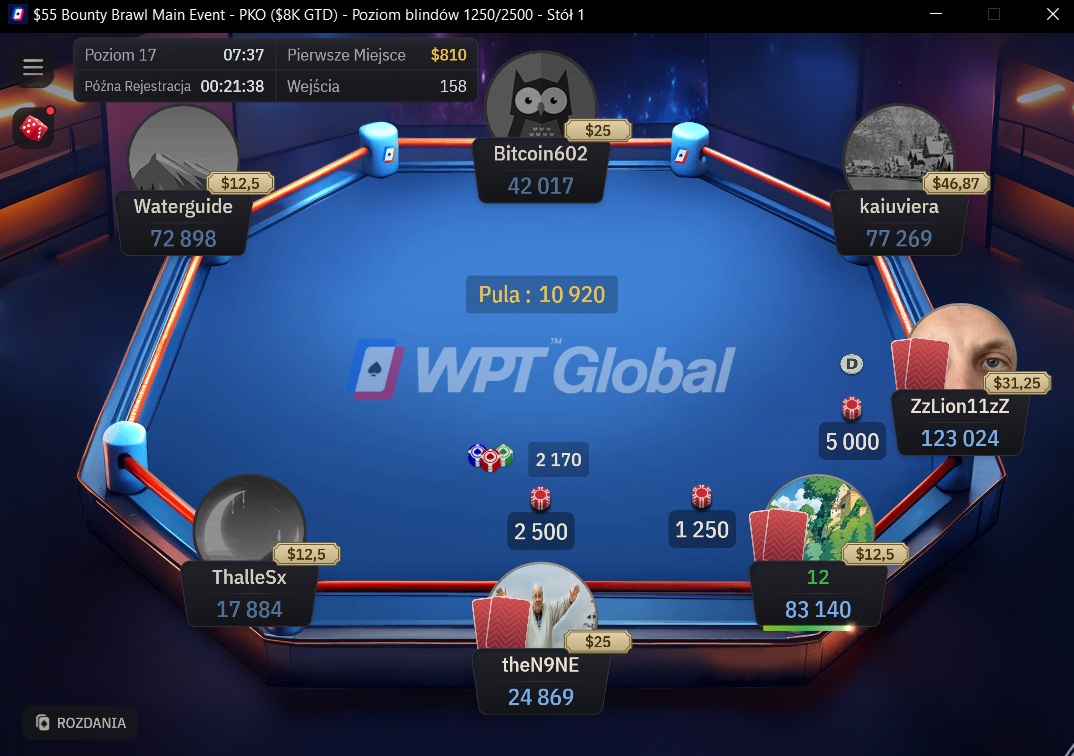 Turniej PKO w lobby WPT Global