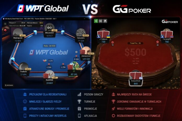 Porównanie poker roomów WPT Global i GGPoker