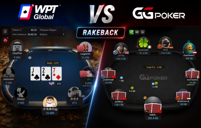 WPT Global vs GGPoker porównanie rakebacku i promocji dla graczy pokerowych