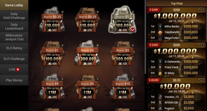 spin-and-gold-czy-cash-games-ggpoker Lobby Spin & Gold w GGPoker z dostępnymi wpisowymi