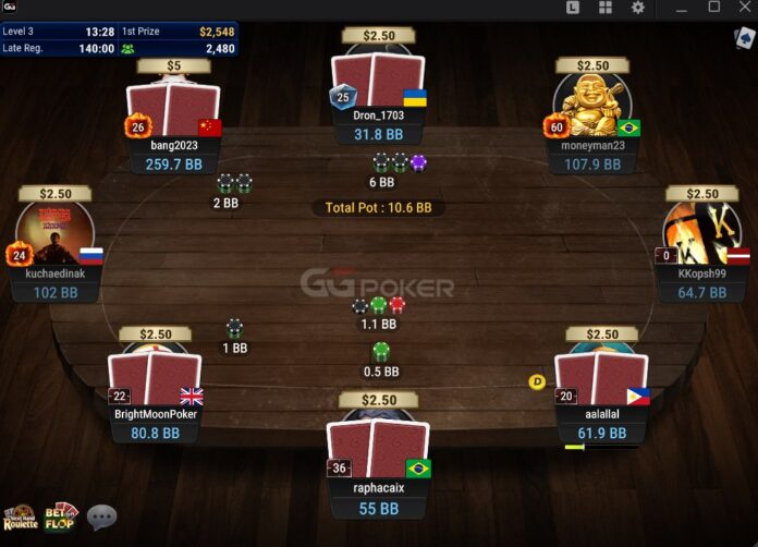 Turniej bounty w GGPoker z nagrodami za eliminację graczy