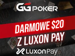 GGPoker – darmowe 20$ przez Luxon Pay Luxon Pay GGPoker