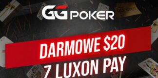 GGPoker – darmowe 20$ przez Luxon Pay Luxon Pay GGPoker
