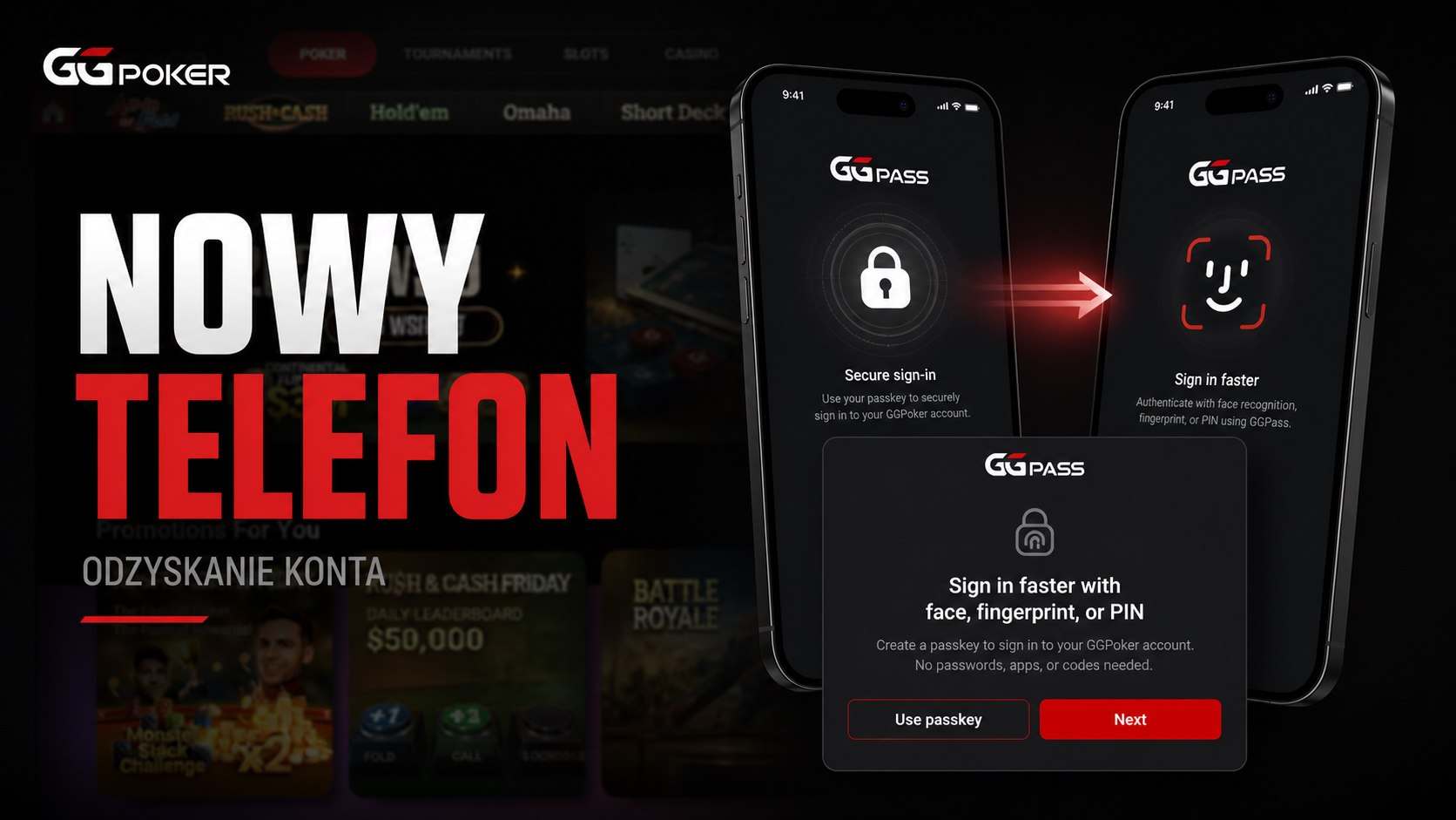 Odzyskanie konta GGPoker po zmianie telefonu lub numeru
