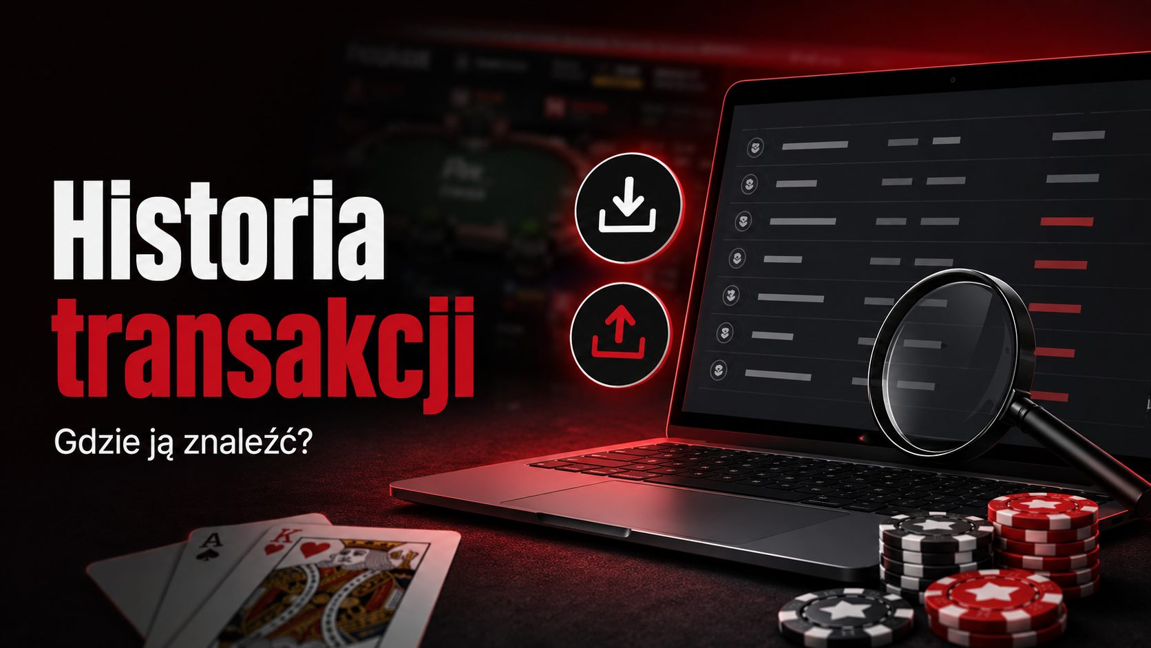 Historia wpłat i wypłat w kasjerze GGPoker