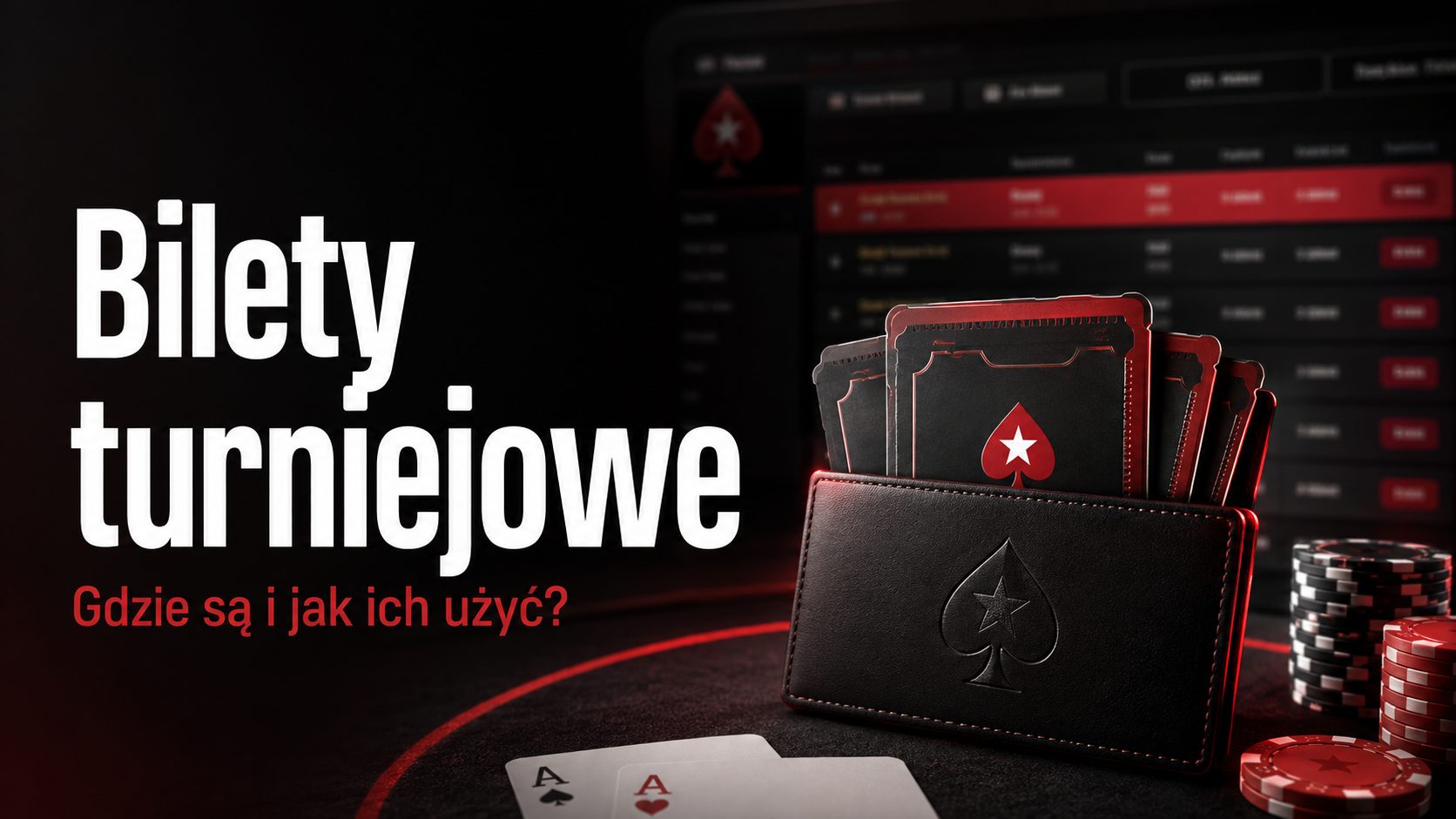 Bilety turniejowe GGPoker w portfelu gracza