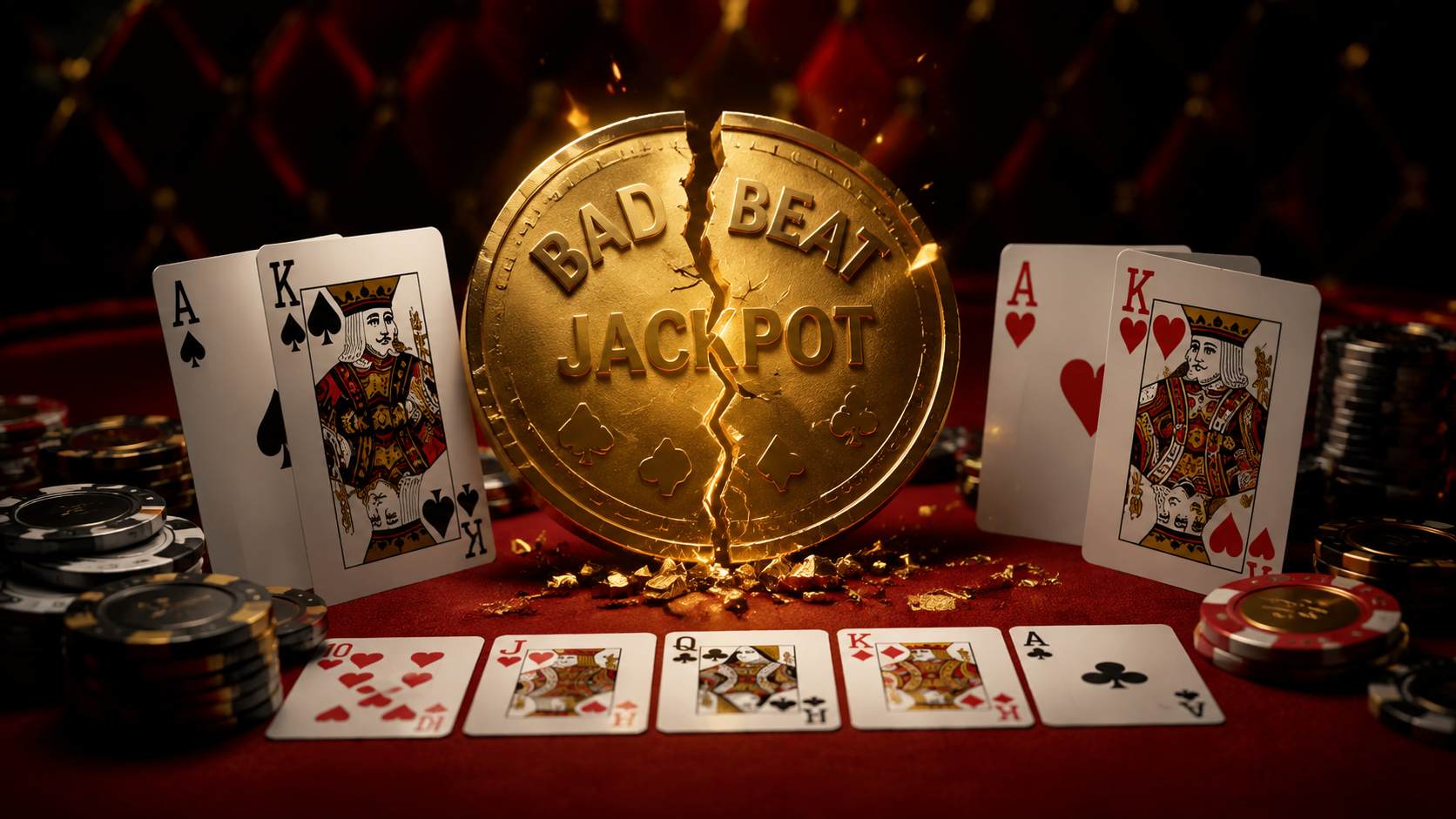 Bad Beat Jackpot w GGPoker po przegranej bardzo silnej ręce